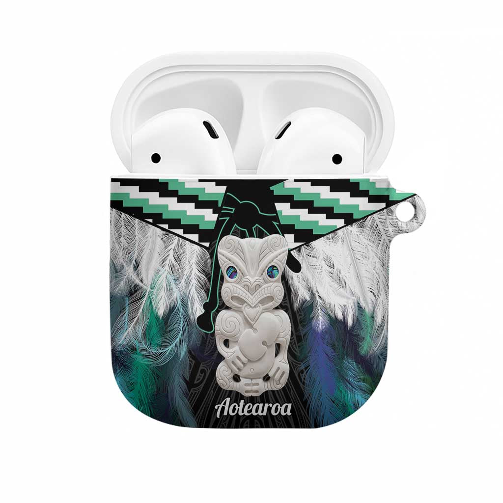 Aotearoa Korowai Motif AirPods Case Hei Tiki Poutama Maori Pattern - Polynesian Pride