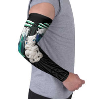 Aotearoa Korowai Motif Arm Sleeves Hei Tiki Poutama Maori Pattern - Polynesian Pride