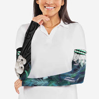 Aotearoa Korowai Motif Arm Sleeves Hei Tiki Poutama Maori Pattern - Polynesian Pride