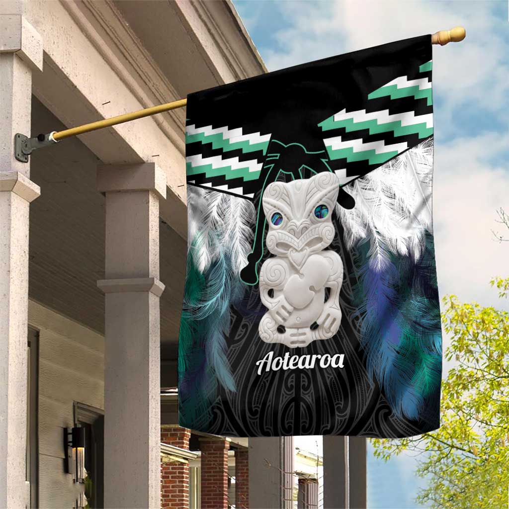 Aotearoa Korowai Motif Garden Flag Hei Tiki Poutama Maori Pattern