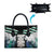 Aotearoa Korowai Motif Leather Bag Hei Tiki Poutama Maori Pattern - Polynesian Pride