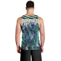 Aotearoa Korowai Motif Men Tank Top Hei Tiki Poutama Maori Pattern