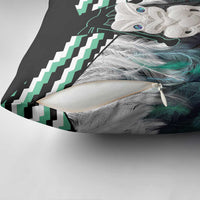 Aotearoa Korowai Motif Pillow Cover Hei Tiki Poutama Maori Pattern - Polynesian Pride