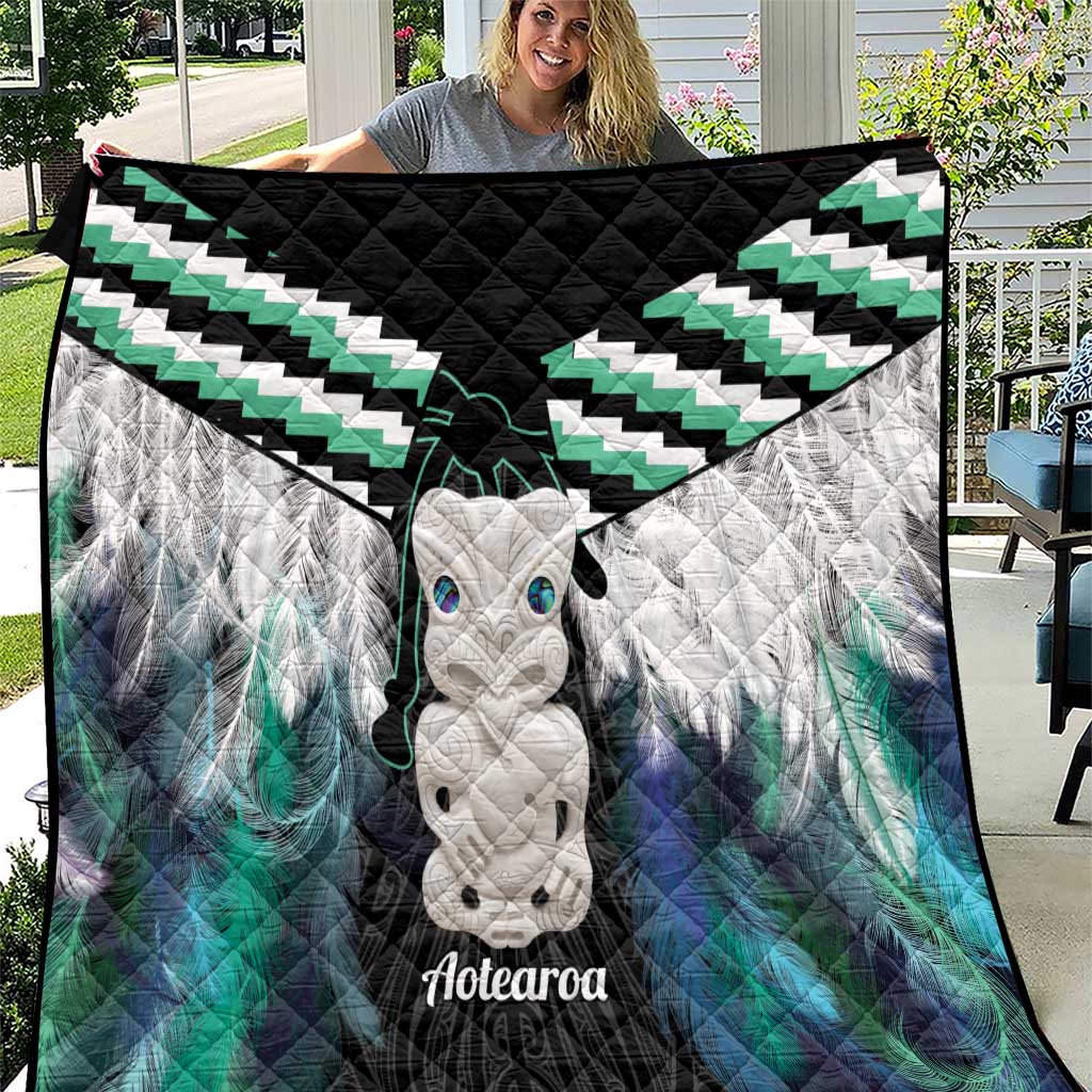Aotearoa Korowai Motif Quilt Hei Tiki Poutama Maori Pattern