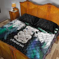 Aotearoa Korowai Motif Quilt Bed Set Hei Tiki Poutama Maori Pattern