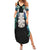 Aotearoa Korowai Motif Summer Maxi Dress Hei Tiki Poutama Maori Pattern