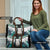 Aotearoa Korowai Motif Travel Bag Hei Tiki Poutama Maori Pattern - Polynesian Pride