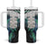 Aotearoa Korowai Motif Tumbler With Handle Hei Tiki Poutama Maori Pattern