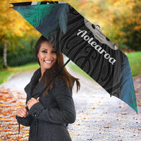 Aotearoa Korowai Motif Umbrella Hei Tiki Poutama Maori Pattern - Polynesian Pride