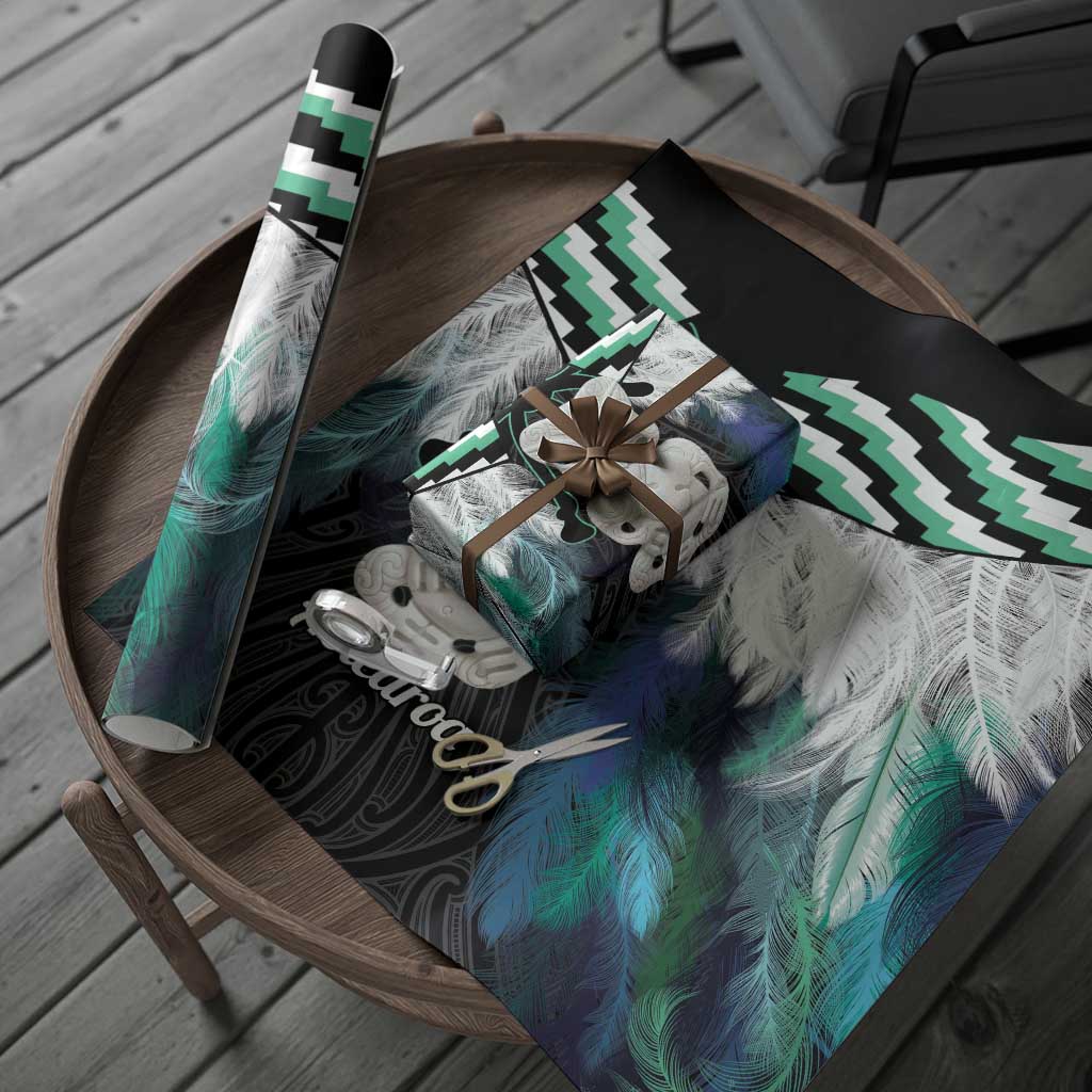 Aotearoa Korowai Motif Wrapping Paper Hei Tiki Poutama Maori Pattern - Polynesian Pride