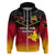 Papua New Guinea Rugby Hoodie PNG Hunters Polynesian Black LT14 - Polynesian Pride