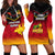 Papua New Guinea Rugby Hoodie Dress PNG Hunters Polynesian Black LT14 - Polynesian Pride