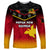 Papua New Guinea Rugby Long Sleeve Shirt PNG Hunters Polynesian Black LT14 Unisex Black - Polynesian Pride