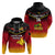 Custom Papua New Guinea Rugby Hoodie PNG Hunters Polynesian Black LT14 - Polynesian Pride