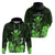 Polynesian Pride King Kamehameha Day Hawaii Hoodie Polynesia Tribal Kanaka and Hibiscus Green LT14 - Polynesian Pride