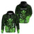 Custom King Kamehameha Day Hawaii Hoodie Polynesia Tribal Kanaka and Hibiscus Green LT14 - Polynesian Pride