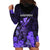 Polynesian Pride King Kamehameha Day Hawaii Hoodie Dress Polynesia Tribal Kanaka And Hibiscus Purple LT14 - Polynesian Pride