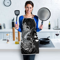 Guam Blue Marlin Fishing Apron Guahan Fish Hook Tattoo Black Version