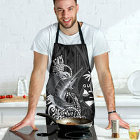 Guam Blue Marlin Fishing Apron Guahan Fish Hook Tattoo Black Version