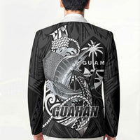 Guam Blue Marlin Fishing Blazer Guahan Fish Hook Tattoo Black Version