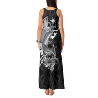 Guam Blue Marlin Fishing Tank Maxi Dress Guahan Fish Hook Tattoo Black Version