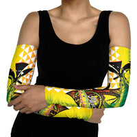 Hawaii Blue Marlin Fishing Arm Sleeves Hawaiian Kanaka Kakau Reggae