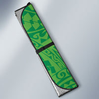 Hawaii Blue Marlin Fishing Auto Sun Shade Hawaiian Kanaka Kakau Reggae