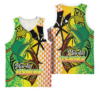 Hawaii Blue Marlin Fishing Basketball Jersey Hawaiian Kanaka Kakau Reggae