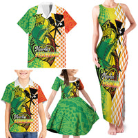 Hawaii Blue Marlin Fishing Family Matching Tank Maxi Dress and Hawaiian Shirt Hawaiian Kanaka Kakau Reggae LT14 - Polynesian Pride