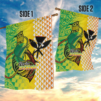 Hawaii Blue Marlin Fishing Garden Flag Hawaiian Kanaka Kakau Reggae