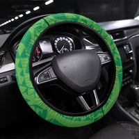 Hawaii Blue Marlin Fishing Steering Wheel Cover Hawaiian Kanaka Kakau Reggae