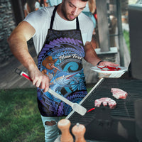 Personalised Blue Marlin Fishing New Zealand Apron NZ Kiwi Cowboy Born To Fish