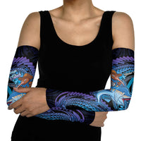 Personalised Blue Marlin Fishing New Zealand Arm Sleeves NZ Kiwi Cowboy Born To Fish LT14 - Polynesian Pride