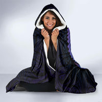 Personalised Blue Marlin Fishing New Zealand Hooded Blanket NZ Kiwi Cowboy Born To Fish LT14 - Polynesian Pride
