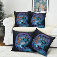 Personalised Blue Marlin Fishing New Zealand Pillow Cover NZ Kiwi Cowboy Born To Fish LT14 - Polynesian Pride
