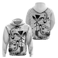 Japan And Hawaii Hoodie Sakura Koi Fish Hawaiian Lei Kanaka - Polynesian Pride