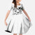 Japan And Hawaii Kid Short Sleeve Dress Sakura Koi Fish Hawaiian Lei Kanaka - Polynesian Pride