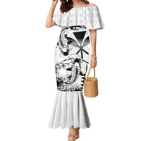 Japan And Hawaii Mermaid Dress Sakura Koi Fish Hawaiian Lei Kanaka - Polynesian Pride