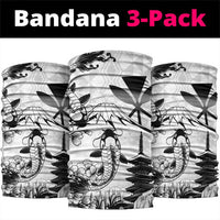 Japan And Hawaii Neck Gaiter Sakura Koi Fish Hawaiian Lei Kanaka - Polynesian Pride