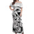 Japan And Hawaii Off Shoulder Maxi Dress Sakura Koi Fish Hawaiian Lei Kanaka - Polynesian Pride