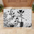 Japan And Hawaii Rubber Doormat Sakura Koi Fish Hawaiian Lei Kanaka - Polynesian Pride