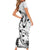 Japan And Hawaii Short Sleeve Bodycon Dress Sakura Koi Fish Hawaiian Lei Kanaka - Polynesian Pride