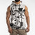 Japan And Hawaii Sleeveless Hoodie Sakura Koi Fish Hawaiian Lei Kanaka - Polynesian Pride