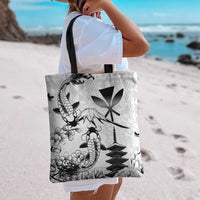 Japan And Hawaii Tote Bag Sakura Koi Fish Hawaiian Lei Kanaka - Polynesian Pride