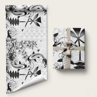 Japan And Hawaii Wrapping Paper Sakura Koi Fish Hawaiian Lei Kanaka - Polynesian Pride