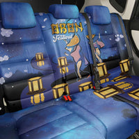 Japan Obon Festival Back Car Seat Cover Sakura Lanterns With Bon Dance - Polynesian Pride