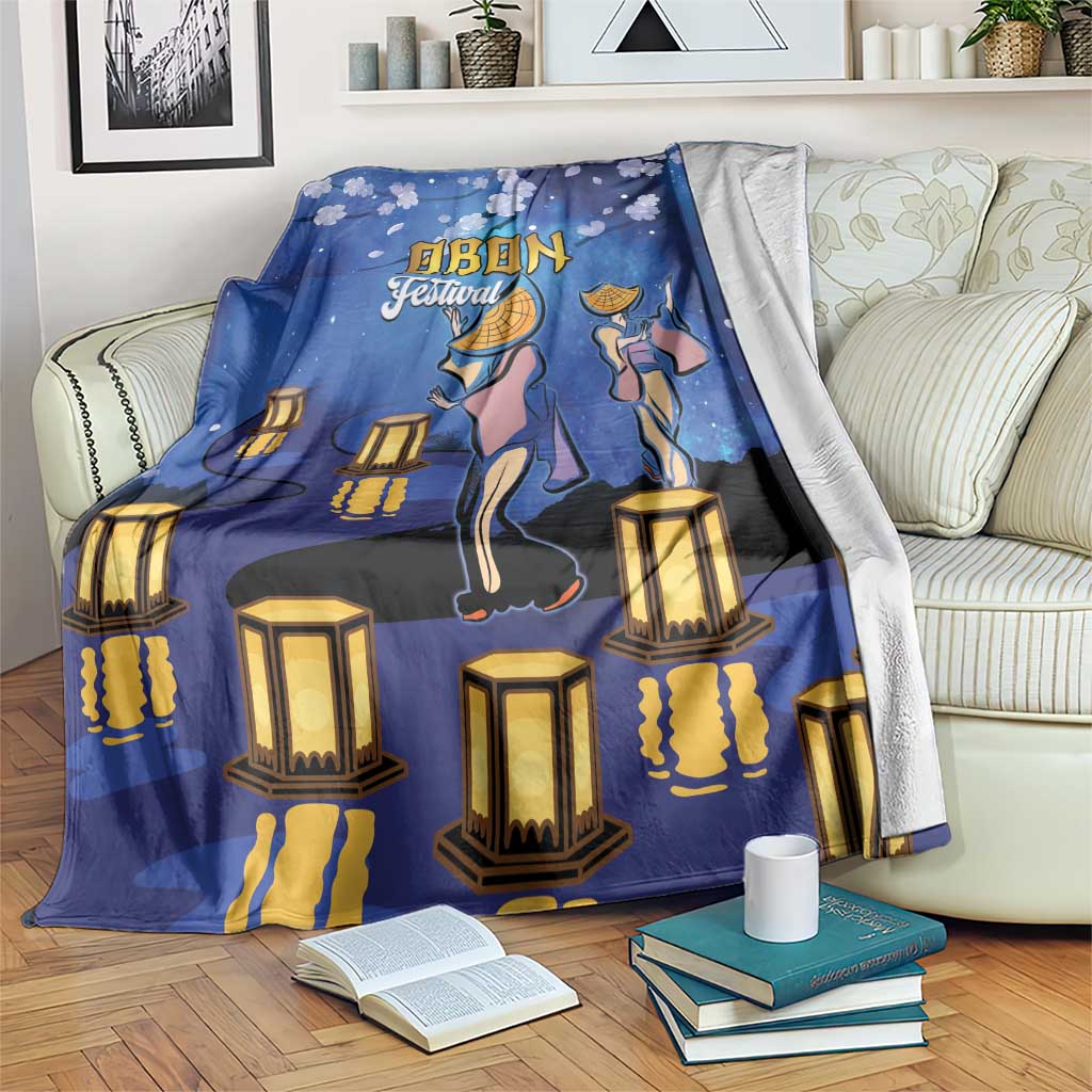 Japan Obon Festival Blanket Sakura Lanterns With Bon Dance - Polynesian Pride