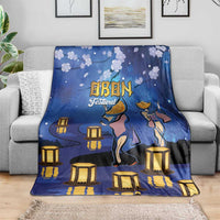 Japan Obon Festival Blanket Sakura Lanterns With Bon Dance - Polynesian Pride