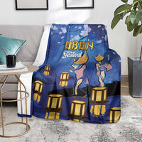 Japan Obon Festival Blanket Sakura Lanterns With Bon Dance - Polynesian Pride