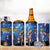 Japan Obon Festival 4 in 1 Can Cooler Tumbler Sakura Lanterns With Bon Dance - Polynesian Pride
